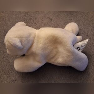 Vintage 1997 24K Beanie Boppers AMIK Polar Bear Plush